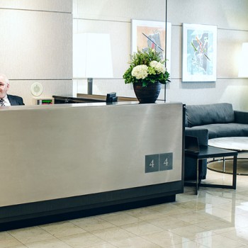 Photo of concierge desk