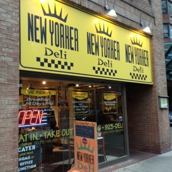 Image of the front of the deli shop